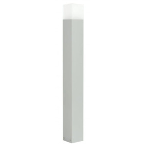 Cube Max Srebrna wys. 100cm. E27 Lampa ogrodowa stojąca CB-MAX 1000 AL