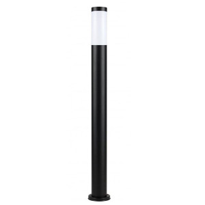 Inox czarna wys. 110cm. Lampa ogrodowa stojąca ST 022-1100 BL