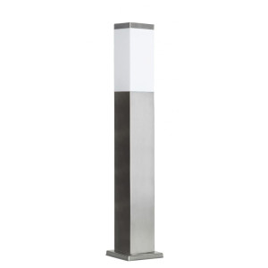 Inox Kwadratowa wys. 65cm. Lampa ogrodowa stojąca SS802-650