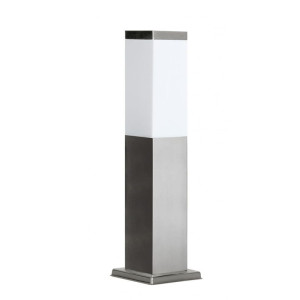 Inox Kwadratowa wys. 45cm. Lampa ogrodowa stojąca SS802-450
