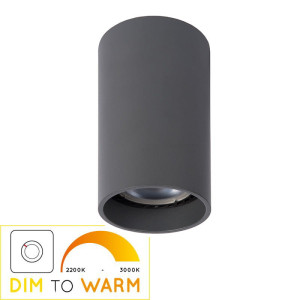 DELTO Szary LED 5W ściemnialny GU10 zmienna barwa światła Downlight Lucide