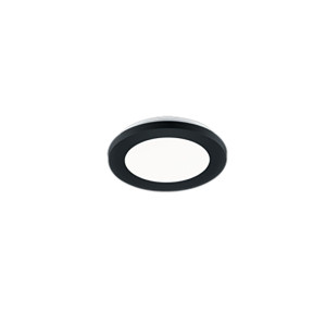CAMILLUS Czarny mat LED 10W IP44 ściemnialny 3000K Plafon łazienkowy