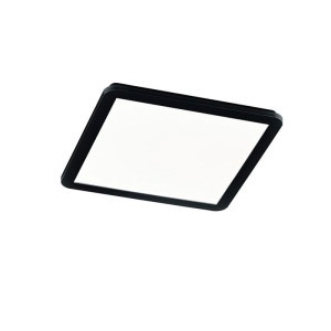 CAMILLUS Czarny mat LED 24W IP44 ściemnialny 3000K Plafon łazienkowy