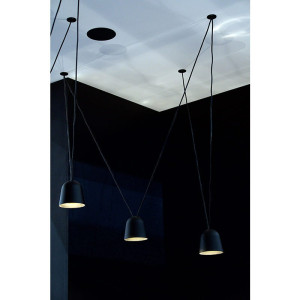 TOCCA Czarno-złota LED 5x6W 3000K CRI>90 Lampa wisząca
