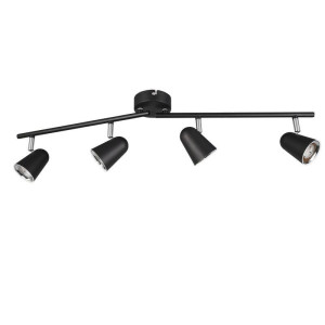 TOULOUSE Czarny mat LED SMD 4x3W 3000K Spot