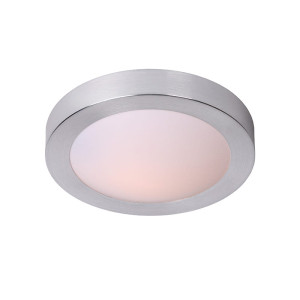 FRESH Satynowy chrom śr. 27cm. E27 IP44 Łazienkowa lampa sufitowa