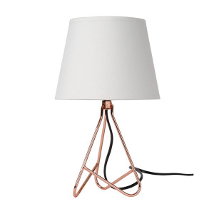 GITTA Biała E14 Lampka stołowa