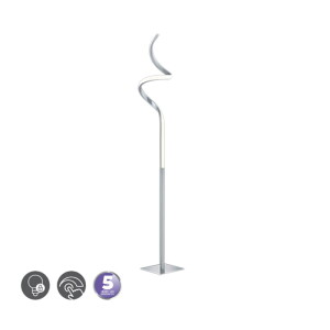 COURSE Nikiel mat LED 11W 3000K ściemnialna Lampa podłogowa stojąca