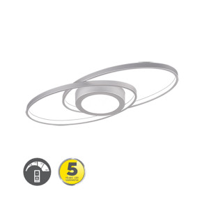 GALAXY Tytanowy LED 27W 3000K ściemnialna Lampa sufitowa