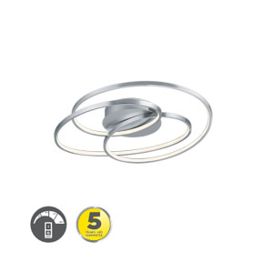 GALE Nikiel mat LED 38,5W 3000K ściemnialna lampa sufitowa