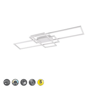 IRVINE Biały mat LED 60W 3000-6500K ściemnialna Lampa sufitowa z pilotem