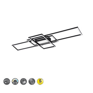 IRVINE Antracyt LED 60W 3000-6500K ściemnialna Lampa sufitowa z pilotem