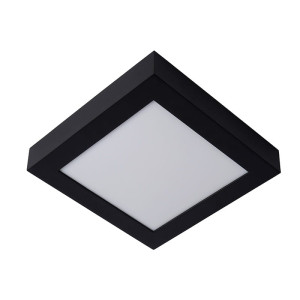 BRICE-LED Czarny 22W ściemnialny 3000K IP44 Plafon łazienkowy Lucide