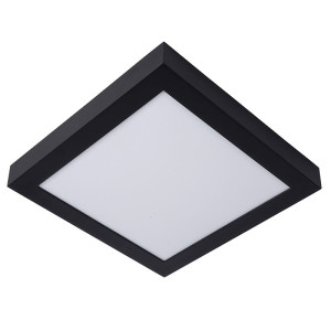 BRICE-LED Czarny 30W ściemnialny 3000K IP44 Plafon łazienkowy Lucide