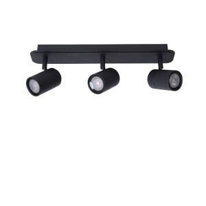LENNERT Czarny Led ściemnialny 3x5W IP44 3000K Spot łazienkowy 26958/15/30