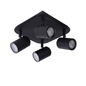 LENNERT Czarny Led ściemnialny 4x5W IP44 3000K Spot łazienkowy 26958/20/30 ( 1 szt. dostępna od ręki. Wysyłka 24 h )