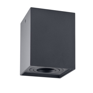 Hadar Q1 1xGU10 kwadrat czarna Oprawa natynkowa downlight Polux