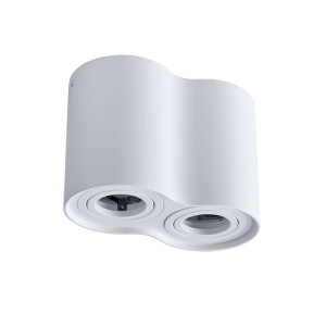 Hadar R2 2xGU10 okrągła biała Oprawa natynkowa downlight Polux