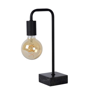 LORIN Czarna E27 Lampka stołowa