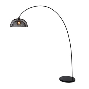 MESH Czarna E27 Lampa podłogowa stojąca