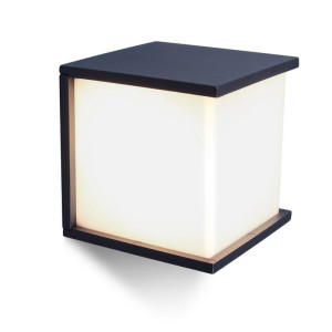 BOX CUBE Antracyt E27 IP44 Kinkiet zewnętrzny