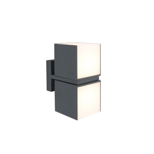 CUBA Antracyt LED regulowane głowice 23W IP54 3000K Kinkiet zewnętrzny podwójny