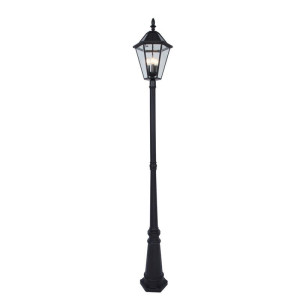 LONDON Brązowa 3xE12 zasilanie solarne wys. 2,27m. IP44 Lampa ogrodowa stojąca Lutec 6951301189 ( 1 szt. dostępna od ręki. Wysyłka 24 h. )