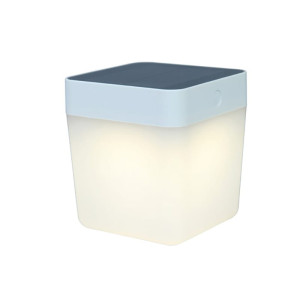 TABLE CUBE Biała LED 1W zasilanie solarne IP44 3000K Lampka stołowa zewnętrzna Lutec 6908001331