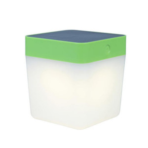 TABLE CUBE Zielona LED 1W zasilanie solarne IP44 3000K Lampka stołowa zewnętrzna Lutec 6908001339 ( dostępna 1 szt. )