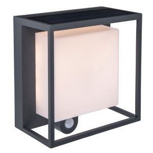 CURTIS LED 3W Bateria solarna Czujnik ruchu PIR IP54 3000K Kinkiet zewnętrzny Lutec 6934601118