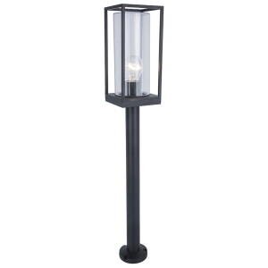FLAIR Czarny mat E27 wys.75cm. IP44 Lampa ogrodowa stojąca Lutec 7288801012