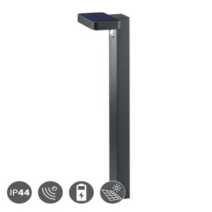 ESQUEL LED 4W Bateria solarna, Czujnik ruchu i zmierzchu PIR IP44 3000K Lampa ogrodowa stojąca RL R42261142
