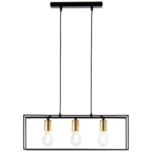 ARICA Czarna/mosiądz E27 Lampa wisząca Brilliant 92747/06