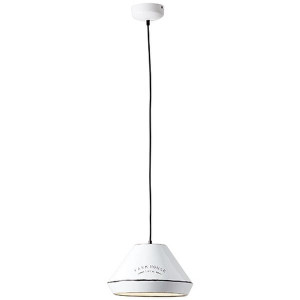 GRAIN Biała E27 Lampa wisząca Brilliant 93786/05