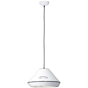 GRAIN Biała E27 Lampa wisząca Brilliant 93787/05