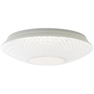 LUCIAN Biała LED 32W Barwa światła zmienna 3000-6000K RGB ściemnialna z pilotem z tylnym podświetleniem Lampa sufitowa Brilliant G97048/05