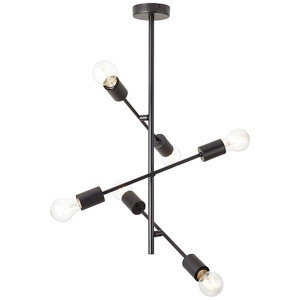 ELVERA Czarna mat E27 Lampa sufitowa Brilliant 99083/06