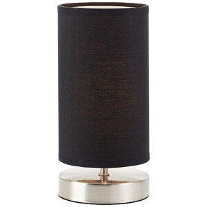 CLARIE Chrom/Czarna E14 z włącznikiem na kablu Lampa stołowa Brilliant 13247/06