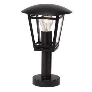 RILEY Czarna E27 Lampa zewnętrzna stojąca Brilliant 42384/06