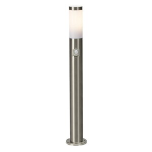CHORUS Stalowa wys. 0,8m. E27 z czujnikiem ruchu i zmierzchu Lampa zewnętrzna stojąca Brilliant 43699/82