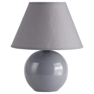 PRIMO Szara E14 z włącznikiem na kablu Lampa stołowa Brilliant 61047/63