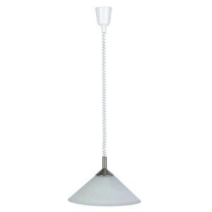 ARIANA Chrom/Alabastrowy E27 z regulacją Lampa wisząca Brilliant 73578/13