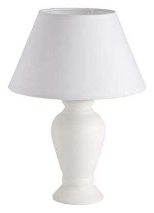 DONNA Biała E14 z włącznikiem Lampa stołowa Brilliant 92724/05