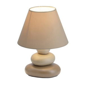 PAOLO Brązowa E14 z włącznikiem Lampa stołowa Brilliant 92907/20