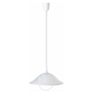 FREYA Biały alabastrowy E27 regulowana Lampa wisząca Brilliant 93220/05