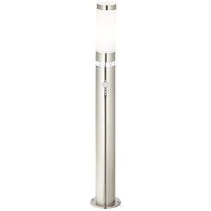 BOLE Stalowy wys. 77.5 cm z czujnikiem ruchu i zmierzchu Lampa zewnętrzna stojąca Brilliant G46799/82