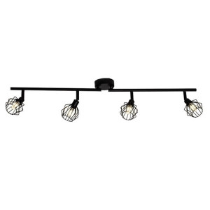 NORIS Czarny LED 4x3W 3000K Spot Brilliant G54132/06