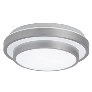 ELANA Srebrny/Biały LED 10W śr. 28 cm 3000K Plafon Brilliant G94214/70