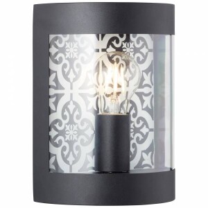LISON Czarny E27 IP44 Kinkiet zewnętrzny Brilliant 96354/06