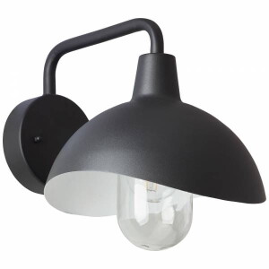 RANCIO Czarny mat E27 IP44 Kinkiet zewnętrzny Brilliant 96352/06